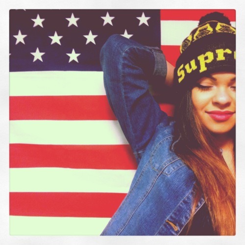 American Flag Beanie