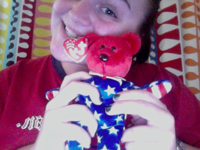 American Flag Beanie Baby