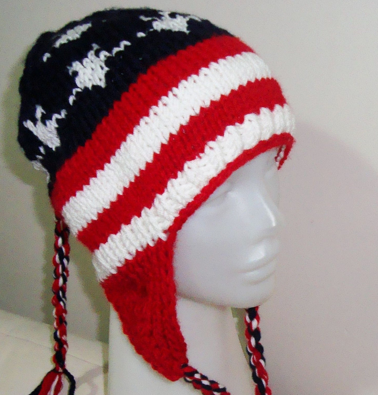 American Flag Beanie Hat