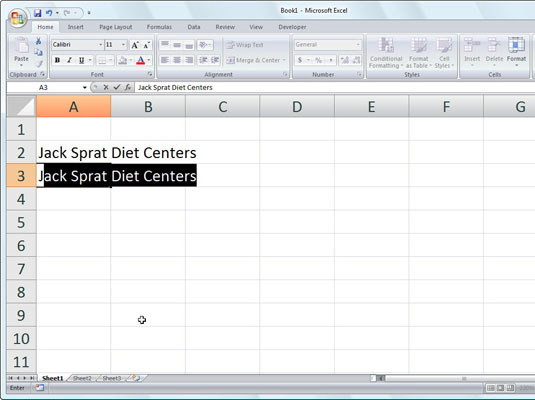 Autocomplete Excel 2010