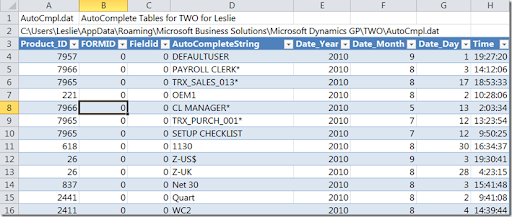 Autocomplete Excel 2010 Not Working