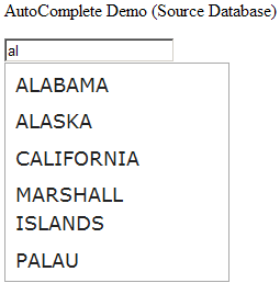 Autocomplete Jquery