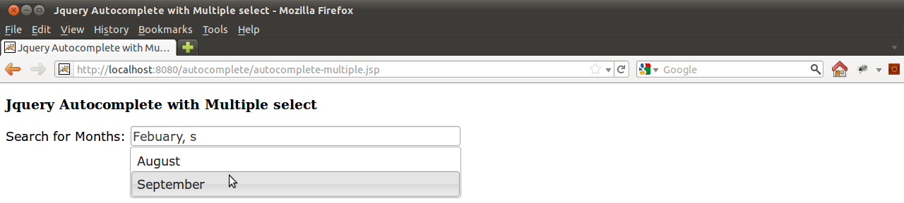 Autocomplete Jquery Ajax Json