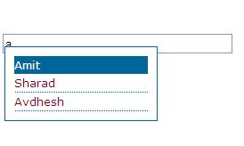 Autocomplete Property Of Textbox In Html