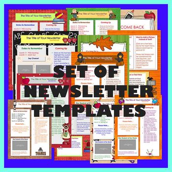 Back To School Newsletter Templates Free