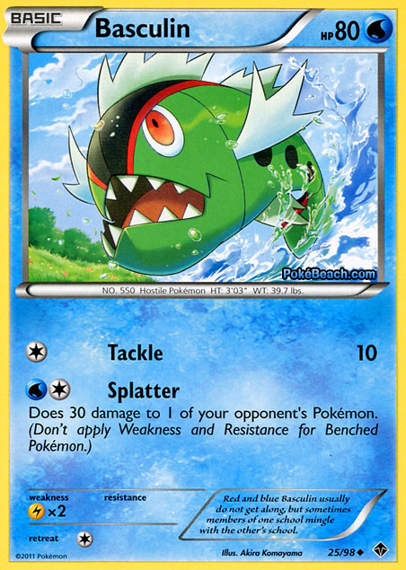 Basic Pokemon Cards List