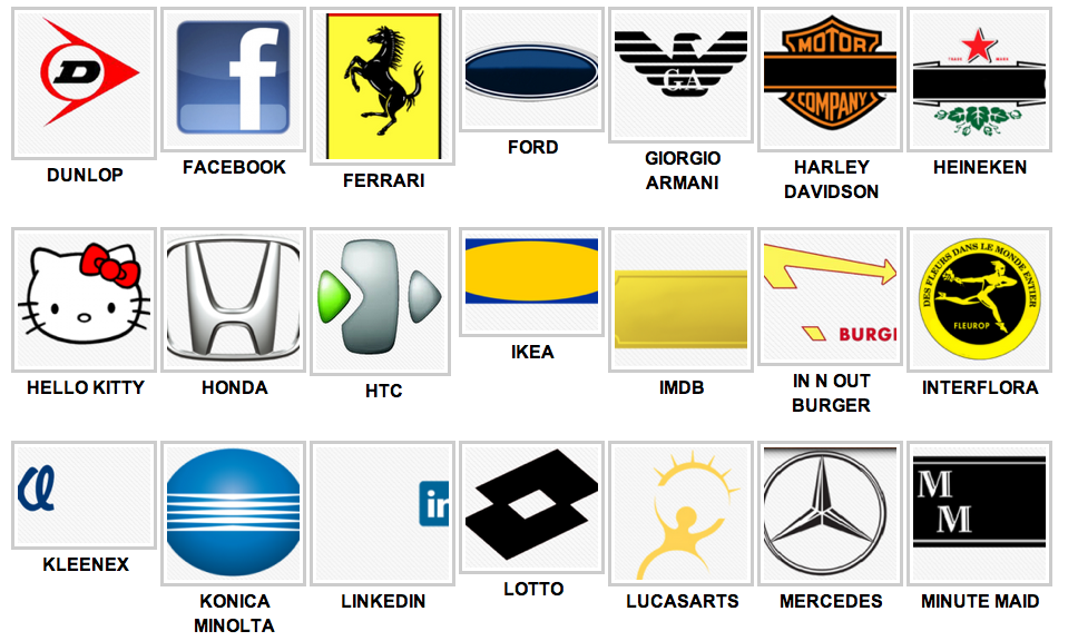 Brand Logos Quiz Level 2 Answers