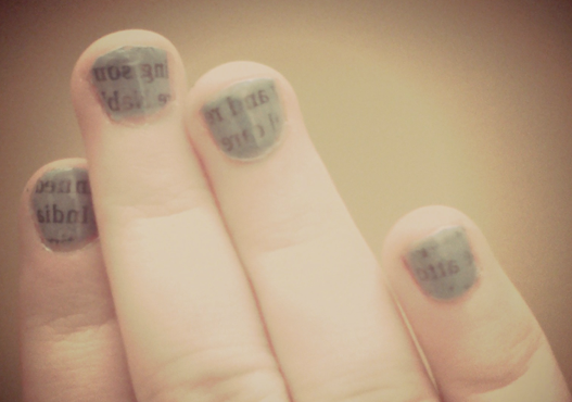 Can You Do Newspaper Nails With Nail Polish Remover