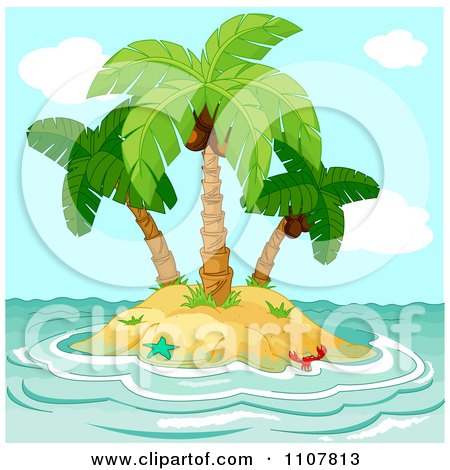 Coconut Palm Tree Clip Art