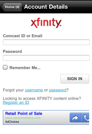 Comcast.net Mobile App