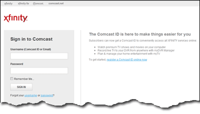 Comcast.net Webmail Signin
