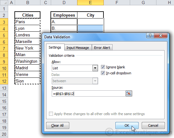 Data Validation Autocomplete Excel 2010