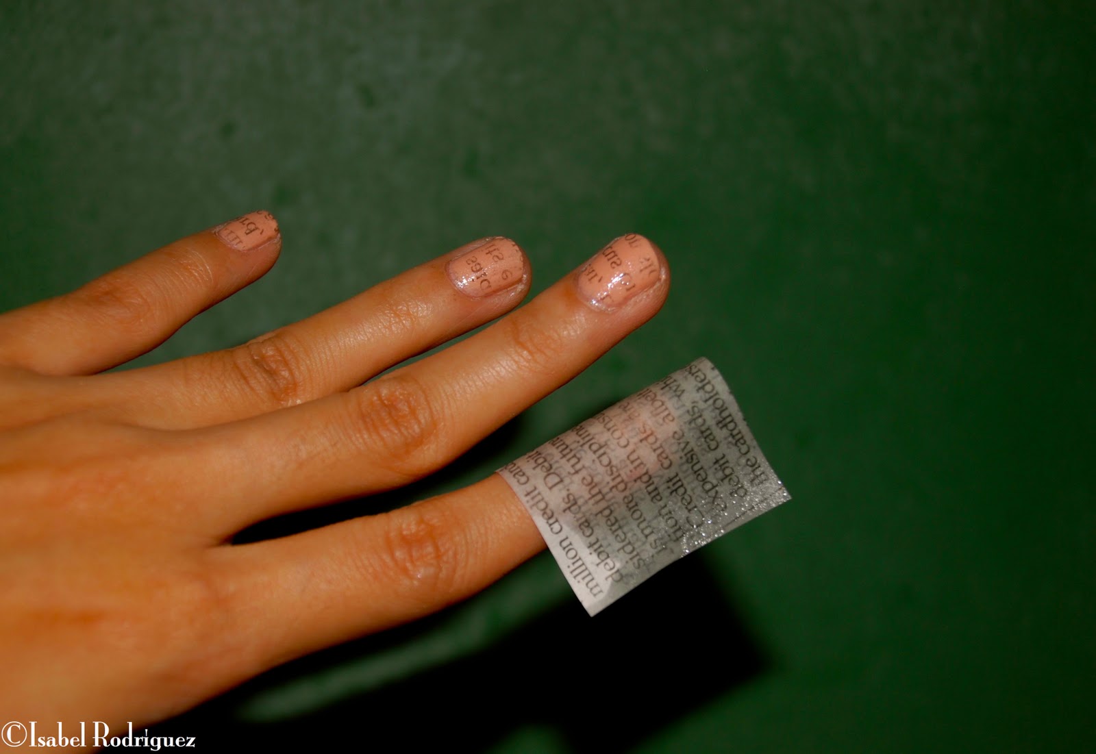 Diy Newspaper Nails