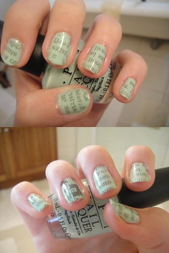 Diy Newspaper Nails