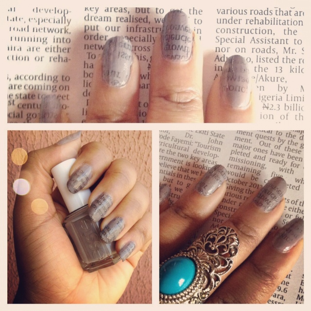 Diy Newspaper Nails With Water