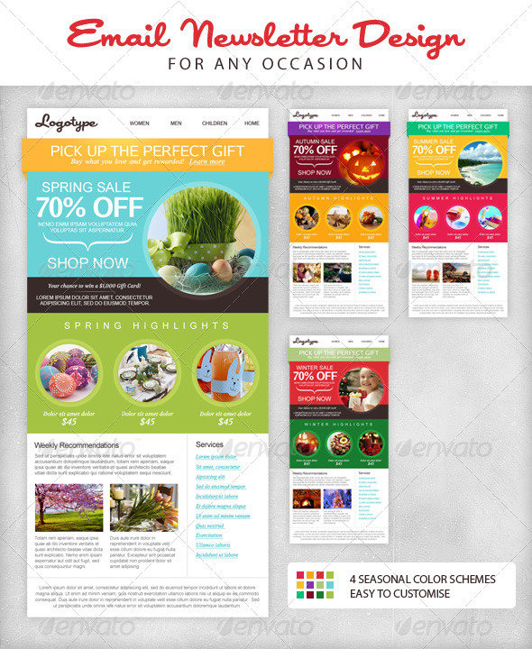 Email Newsletter Templates Indesign