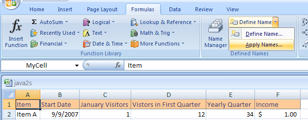 Formula Autocomplete Excel 2007