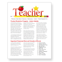 Free School Newsletter Templates For Word