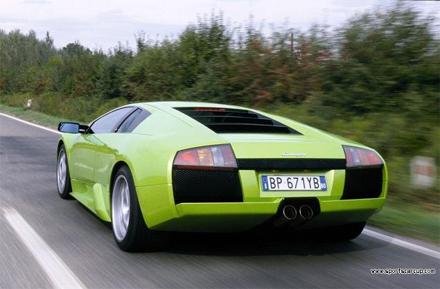 Green Lamborghini Murcielago Wallpaper