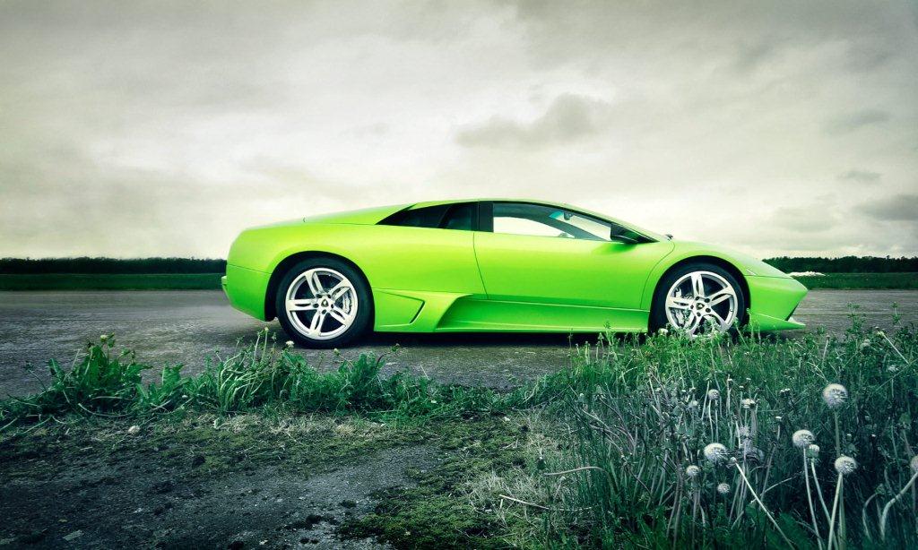 Green Lamborghini Murcielago Wallpaper