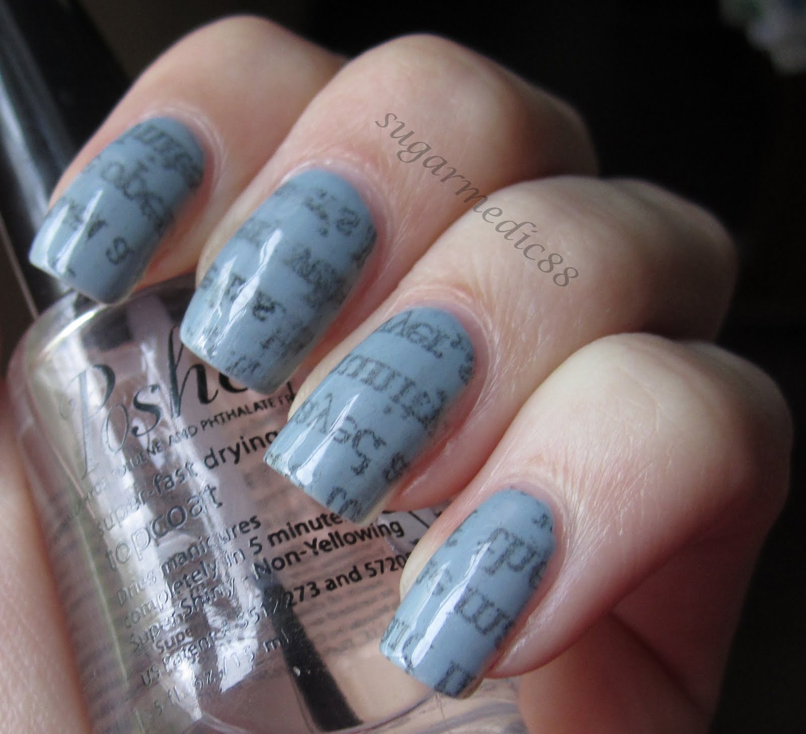 How To Do Newspaper Nails Using Water