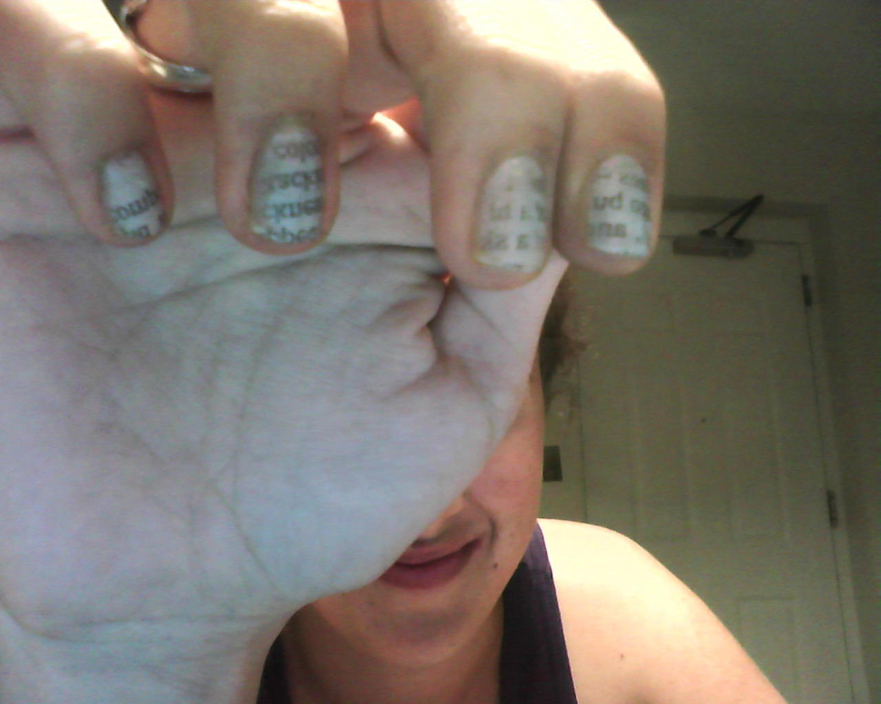 How To Make Newspaper Nails With Mouthwash