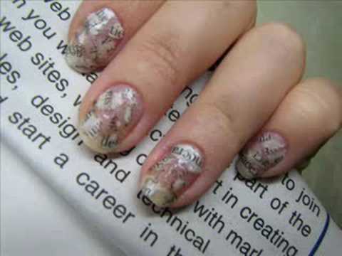 How To Make Newspaper Nails With Water