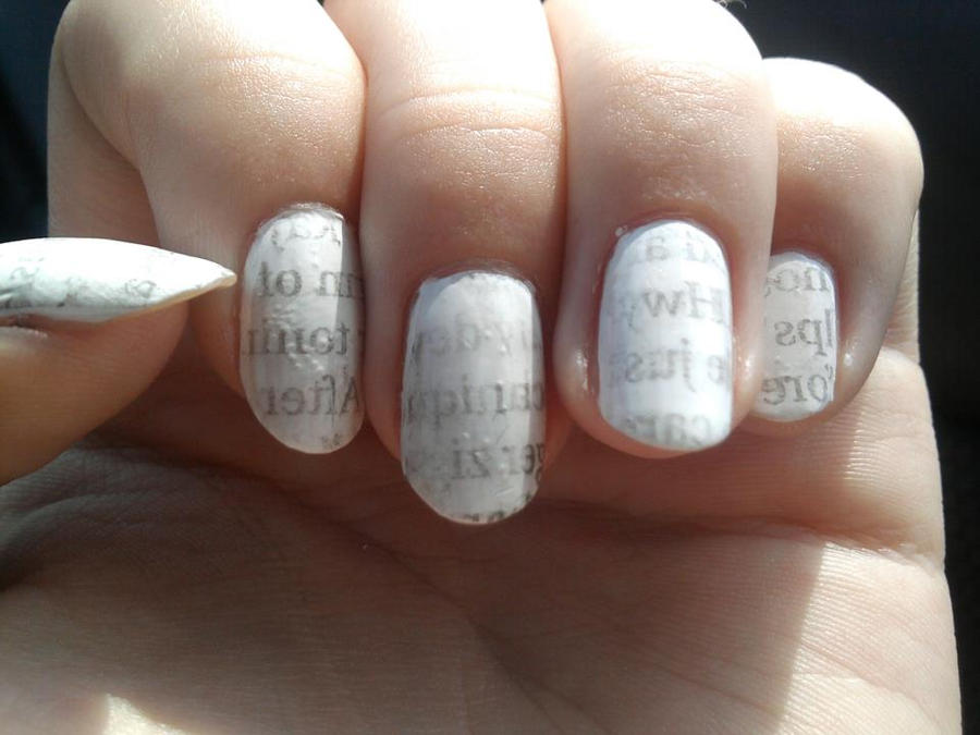 How To Make Newspaper Nails With Water