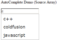 Jquery Autocomplete Methods