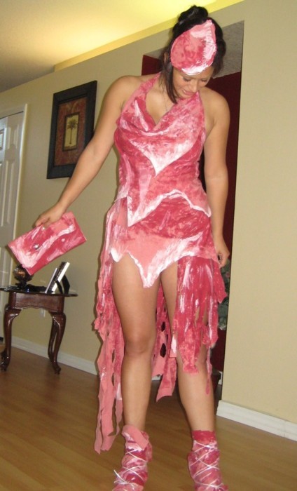 Lady Gaga Meat Dress Costume For Halloween