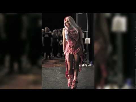 Lady Gaga Meat Dress Real Meat Smell