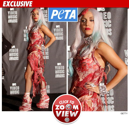 Lady Gaga Meat Dress Real Meat Smell