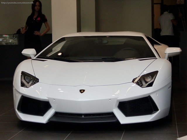 Lamborghini Aventador Black And White