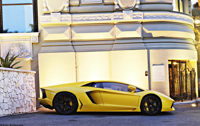 Lamborghini Aventador Black And Yellow