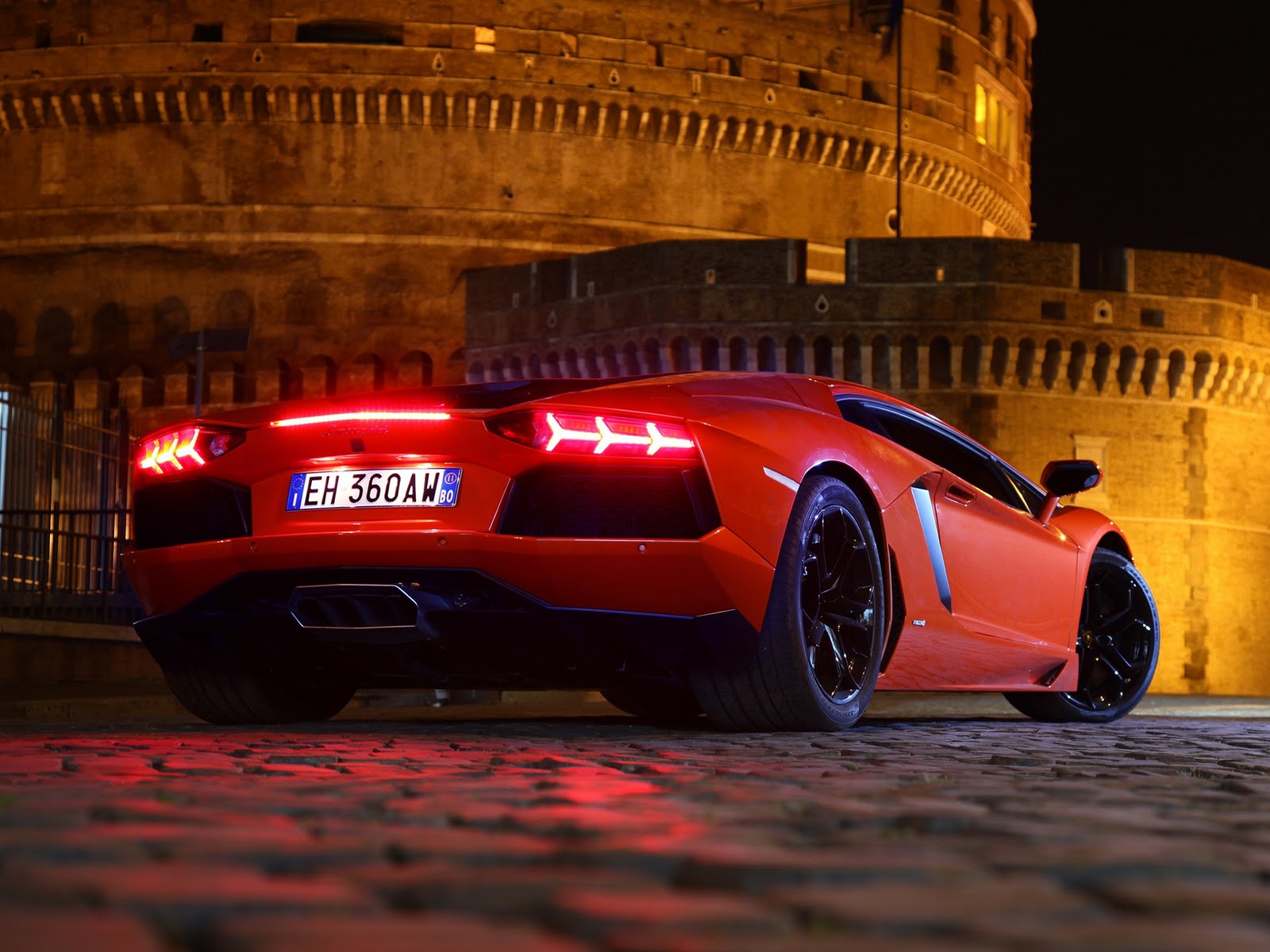 Lamborghini Aventador Black Background