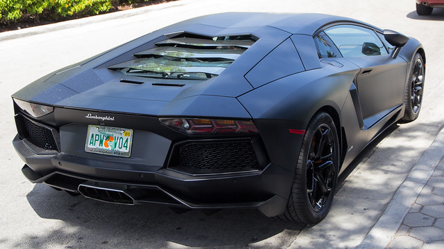 Lamborghini Aventador Black Interior