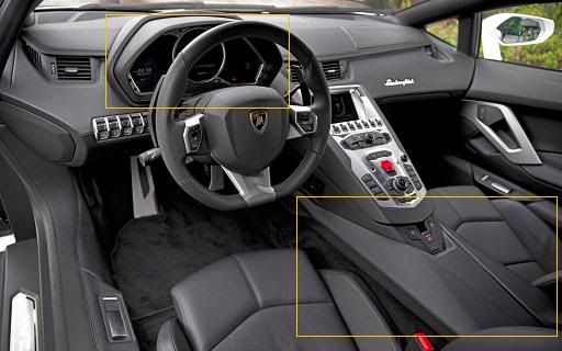 Lamborghini Aventador Black Interior