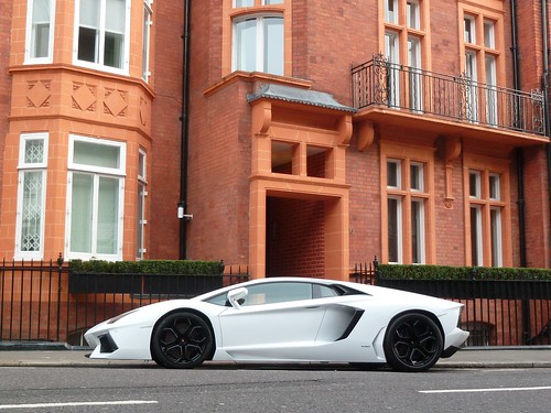 Lamborghini Aventador White Background