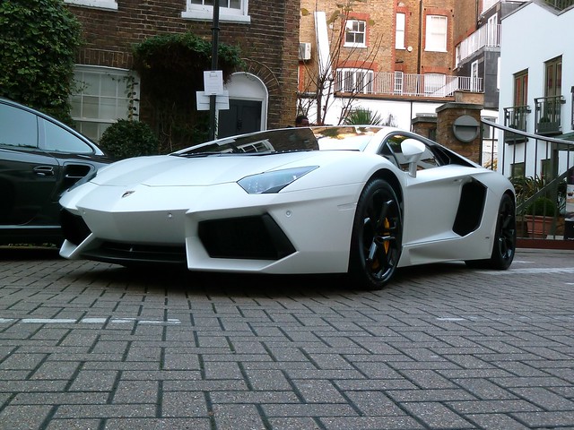 Lamborghini Aventador White Convertible