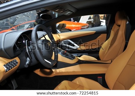 Lamborghini Aventador White Interior