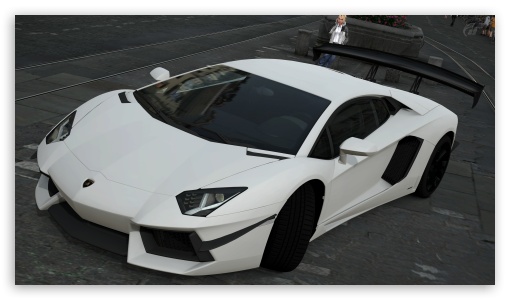 Lamborghini Aventador White Wallpaper