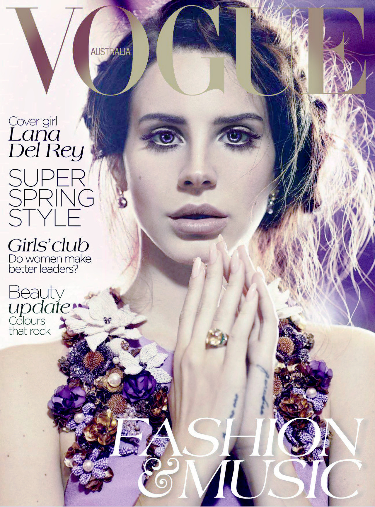 Lana Del Rey Vogue Australia Hair