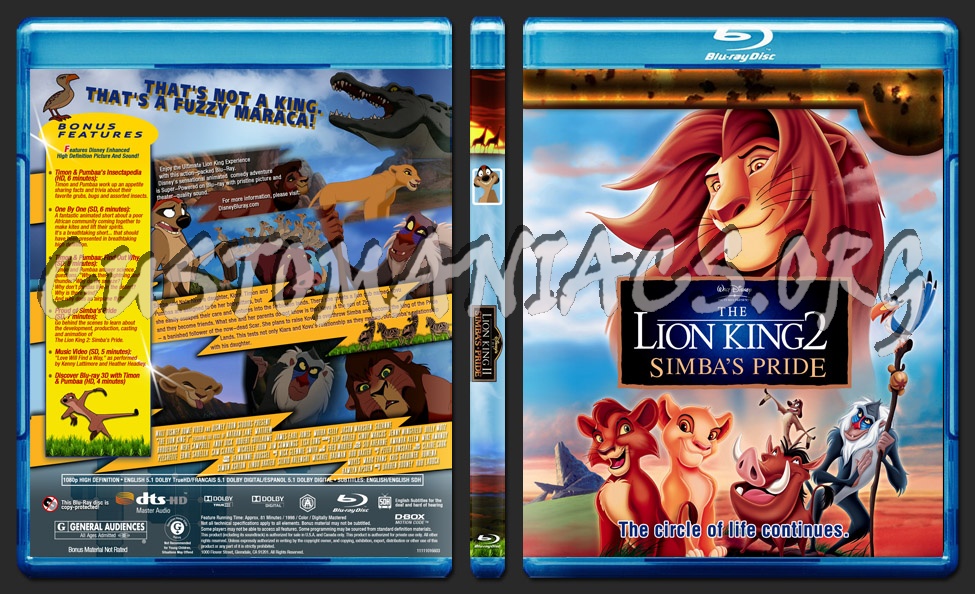 Lion King 2 Dvd Cover