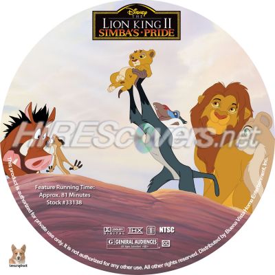 Lion King 2 Dvd Cover