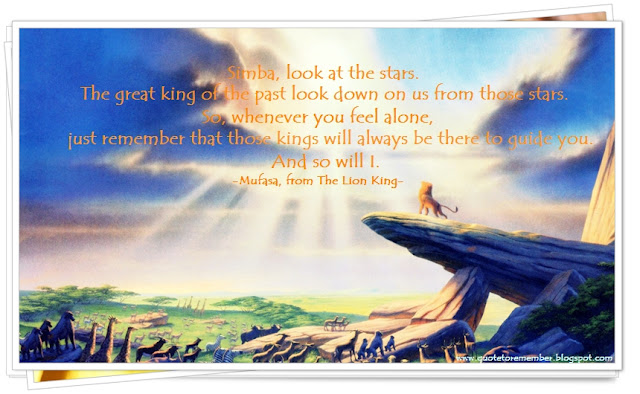 Lion King Quotes Mufasa Stars