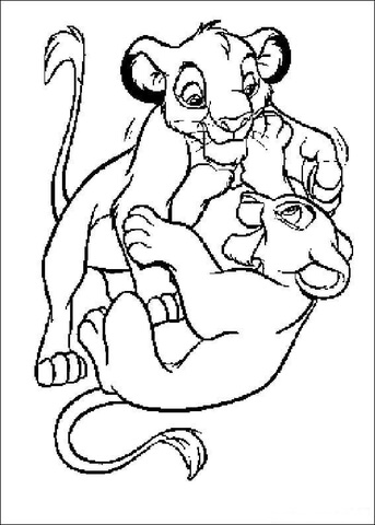 Lion King Simba Coloring Pages