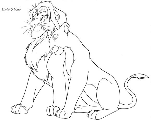 Lion King Simba Coloring Pages