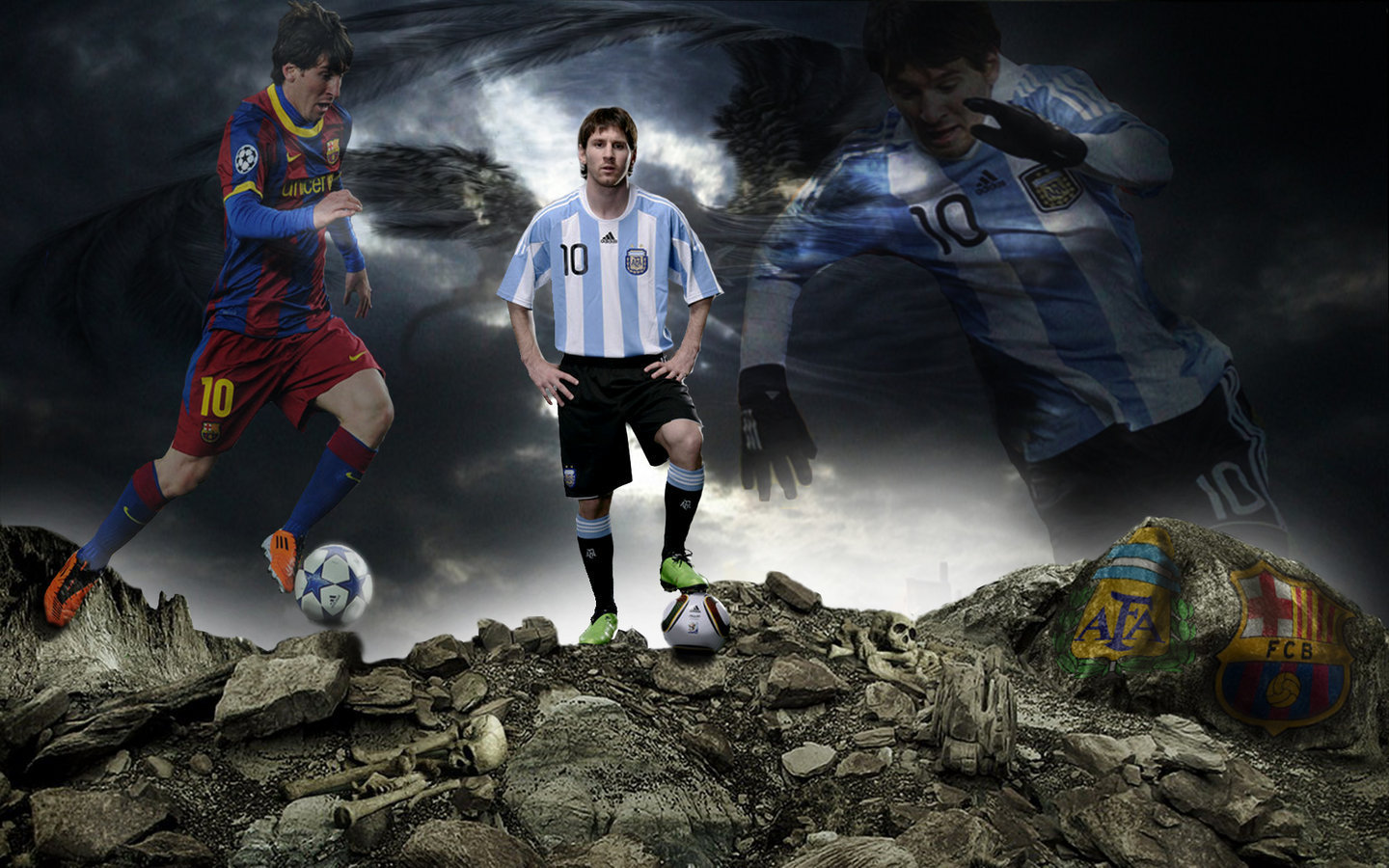 Lionel Messi Argentina Wallpaper 2012