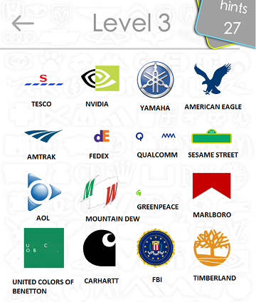 Logos Quiz Answers Level 3