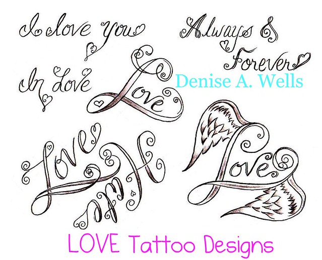 Love Heart Tattoo Design